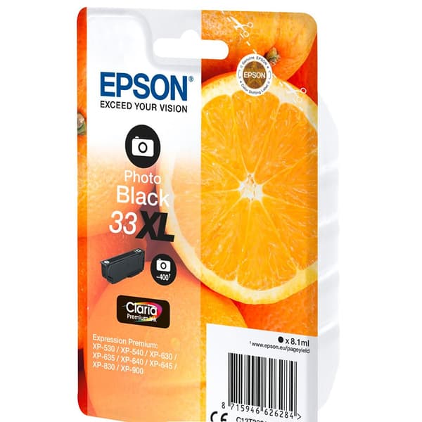 Epson Bläckpatron Claria Premium 33 Xl T3361 Svart