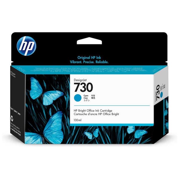 Hp Blækpatron 730 130ml Blå
