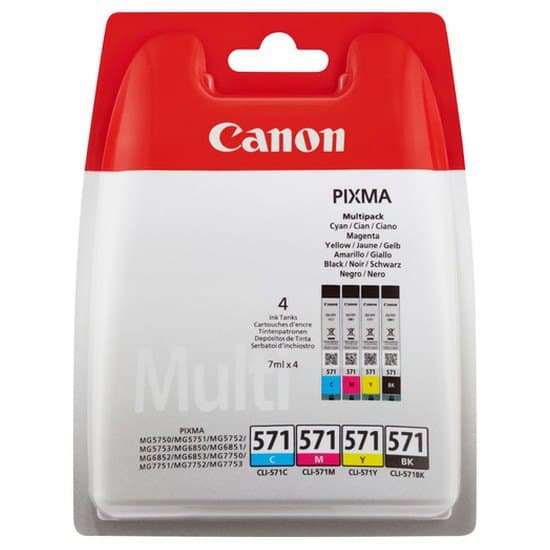 Canon Blækpatron Cli-571 Flerfarvet
