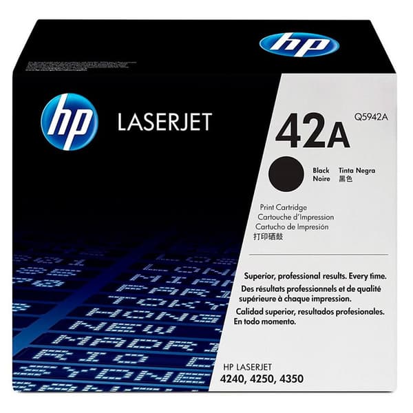 Hp Toner Q5942a 42a Sort