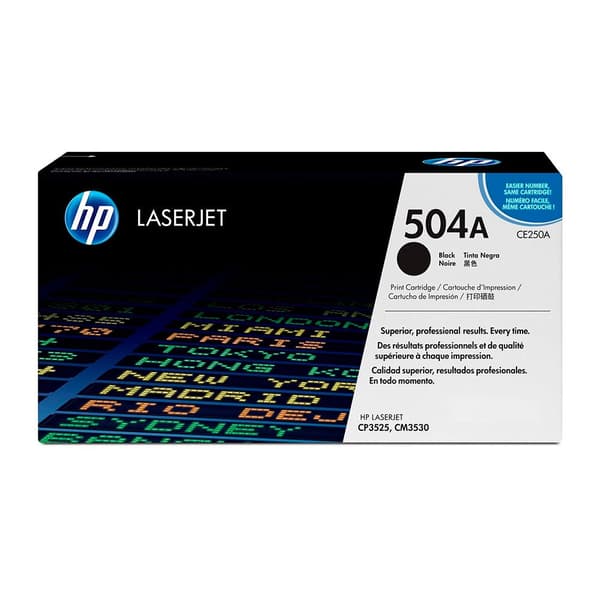 Hp Toner 504a Sort