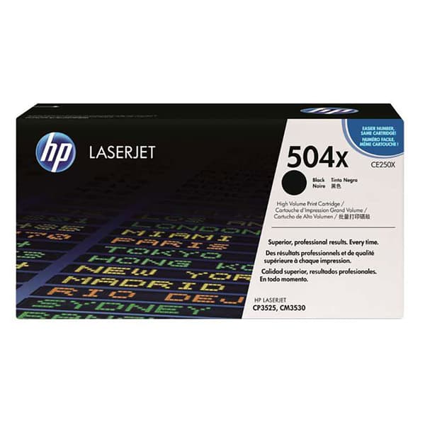 Hp Toner 504x Sort