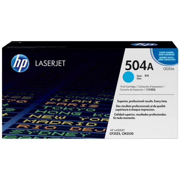 Hp Toner 504a Blå