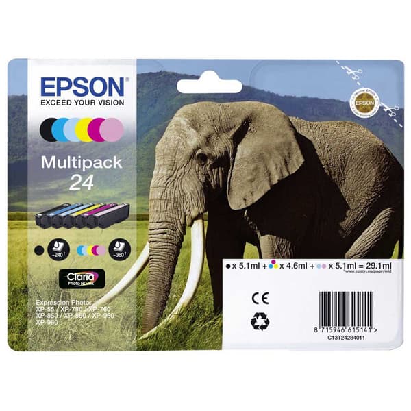 Epson Bläckpatron T24 Flerfärgad