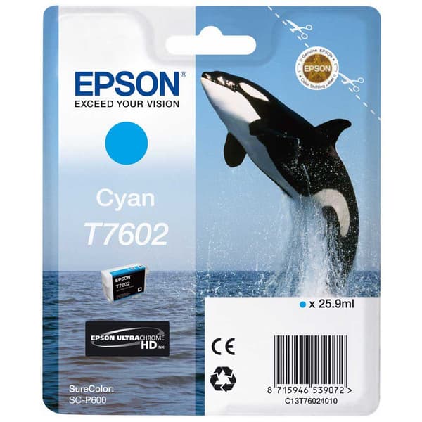Epson Blækpatron T7602 Blå
