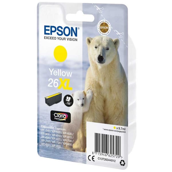 Epson Blækpatron Premium Claria 26xl Gul