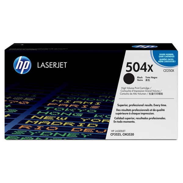 Hp Toner 504x Sort