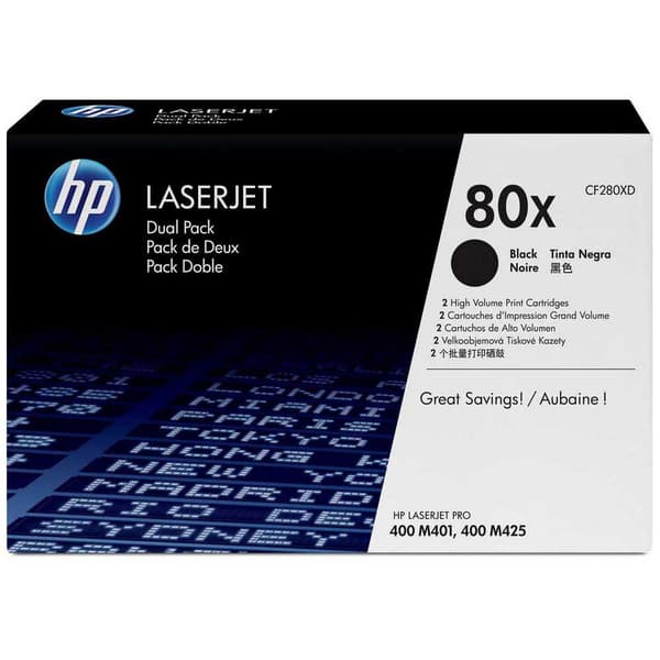 Hp Toner 80x Sort