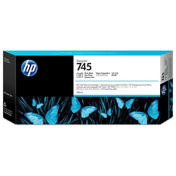 Hp Blækpatron 745 300ml Sort