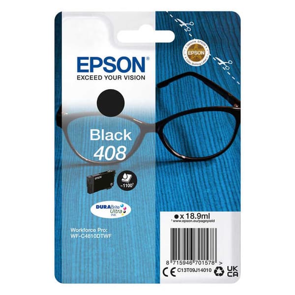Epson Blækpatron Durabrite 408 Sort