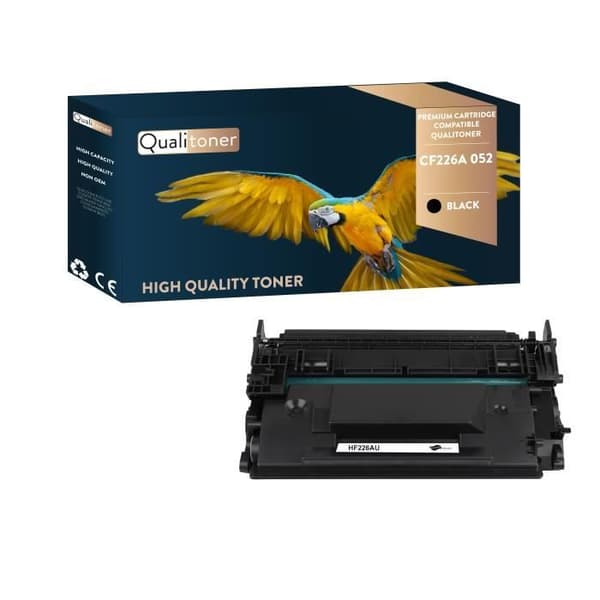 QUALITONER - x1 Toner - CF226A 052 Svart - Kompatibel för HP LaserJet Pro MFP M426dw HP LaserJet Pro MFP M426fdn HP LaserJet Pro MFP