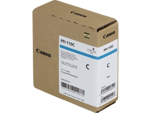 Canon-blekk PFI-110C-blekk (cyan)