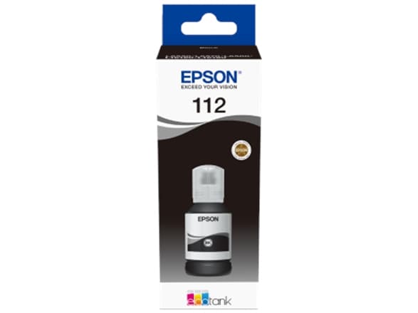 Epson EcoTank 112 - 127 ml - svart - original - blekkrefill - for EcoTank L11160, L15160, L6460, L6490, L6550, L6570, L6580, M15140; EcoTank Pro L151