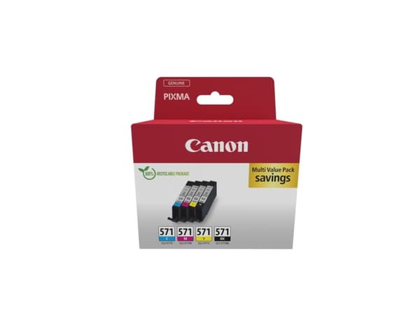 Canon 0386C009, Sort, Cyan, Fiolblå, Gult, 4 stykker, Multipakke