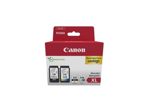 Canon 8286B012, Høyt (XL) utbytte, Sort, Cyan, Fiolblå, Gult, 2 stykker, Fotoverdipakke
