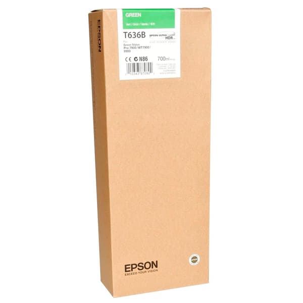 Epson Blækpatron T 636 700ml T 636b Grøn