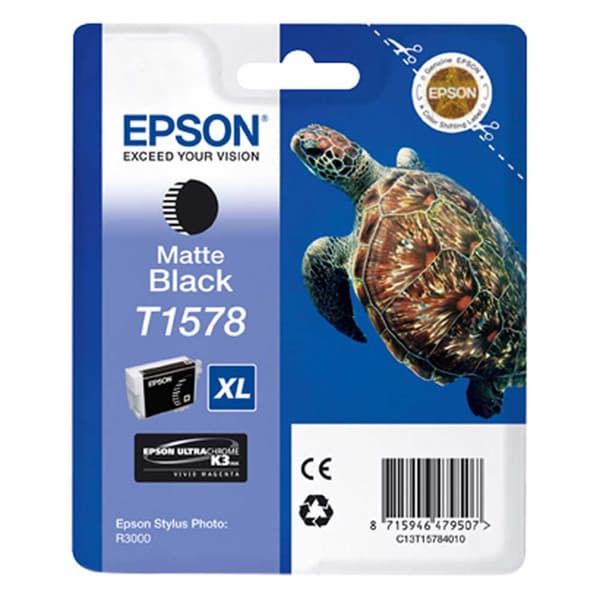 Epson Bläckpatron T 157 T 1578 Svart