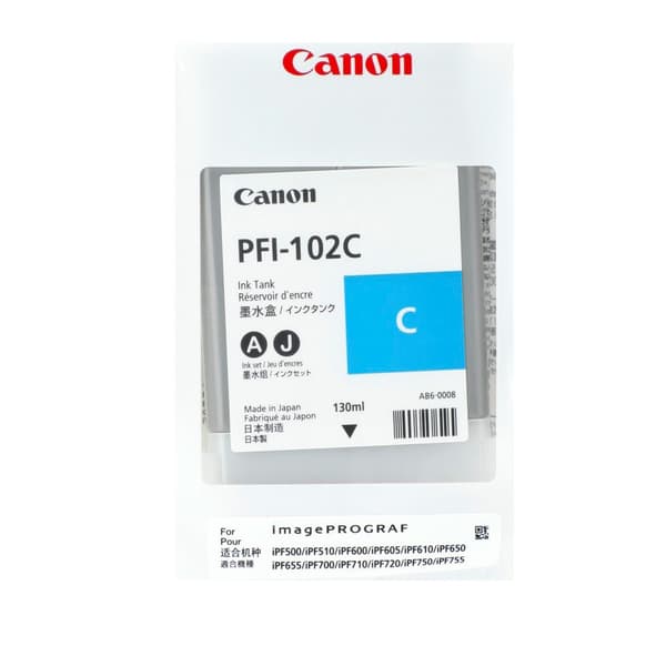 Canon Bläckpatron Pfi-102 Blå