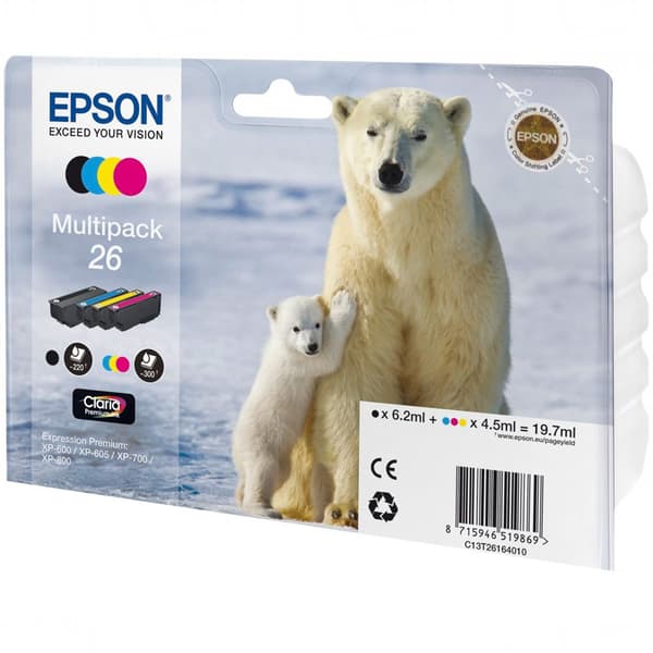 Epson Blækpatron Claria Premium Multi Pack T 261 T2616 Flerfarvet