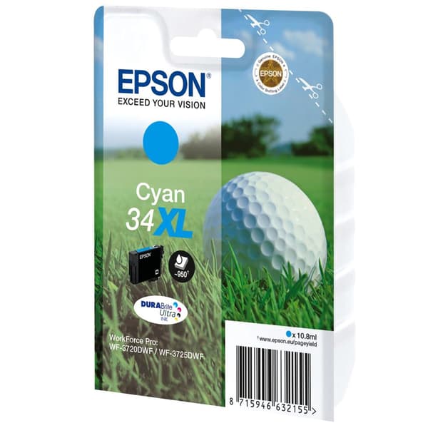 Epson Bläckpatron Dura Brite Ultra 34 Xl T 3472 Blå