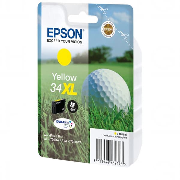 Epson Bläckpatron Dura Brite Ultra 34 Xl T 3474 Gul