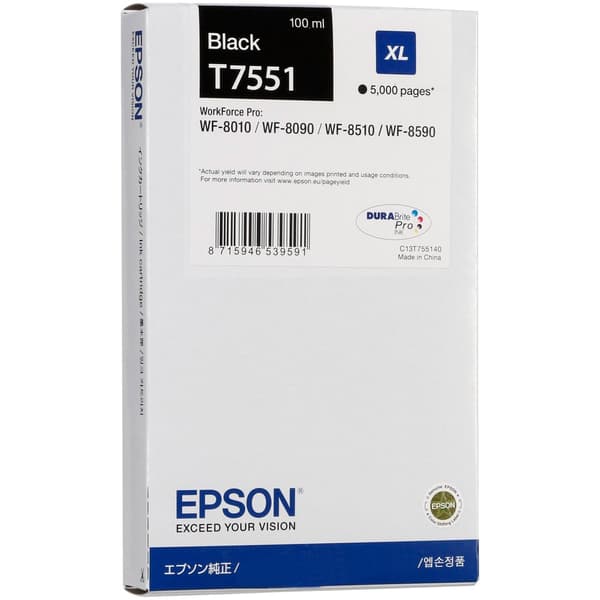 Epson Bläckpatron T7551xl Svart