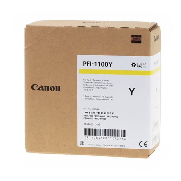 Canon Blækpatron Pfi-1100 Gul