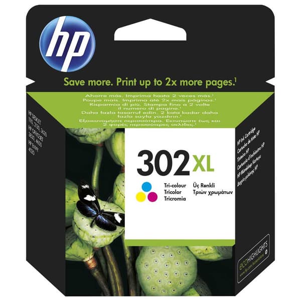 Hp Blækpatron 302 Xl Flerfarvet