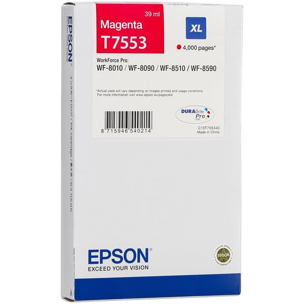 Epson Bläckpatron Xl T755 T7553 Lila,Rosa