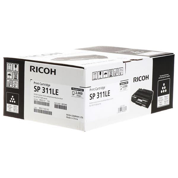 Ricoh Imaging Toner Sp 311le Sp 311dn/311dnw/311sfn/311sfnw 407249 Sort