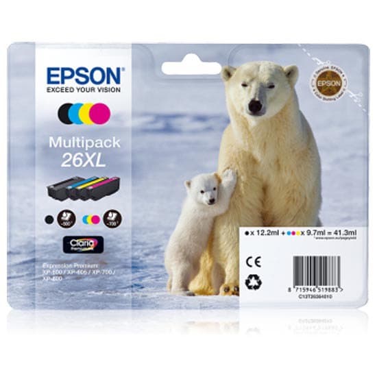 Epson Bläckpatron Claria Premium Xl T2636 Multi Pack Flerfärgad