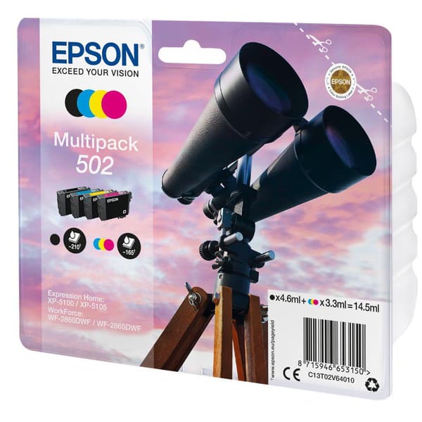 Epson Bläckpatron 502 Flerfärgad