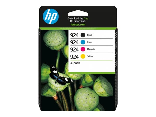HP 924 - 4-pack - cyan, magenta, gul, svart - original - blekkpatron