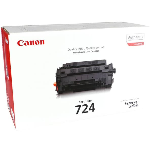 Canon Toner 724 Sort