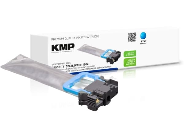 KMP 1664,4003, Cyan, 40 ml, 1 stykker, 5000 sider, Enkeltpakke