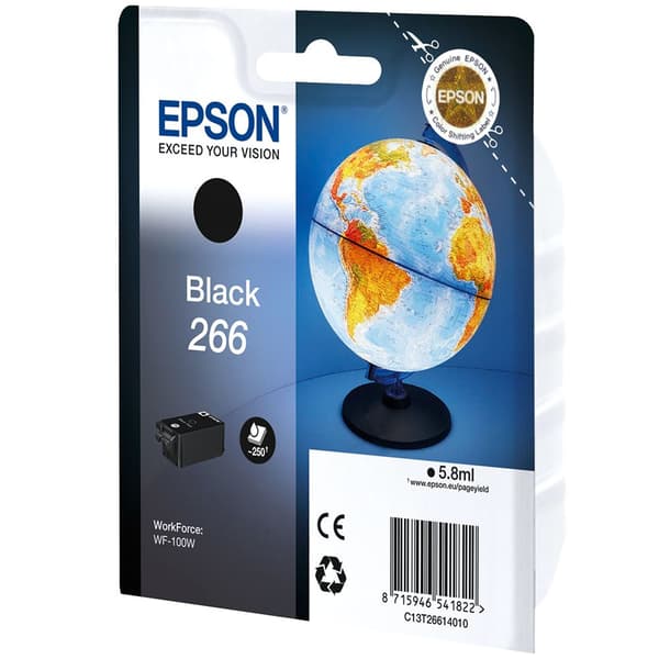 Epson Ink Blækpatron T 266 Sort