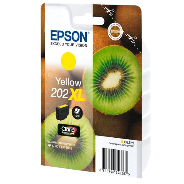 Epson Ink Blækpatron Claria Premium 202 Xl T 02h4 Gul