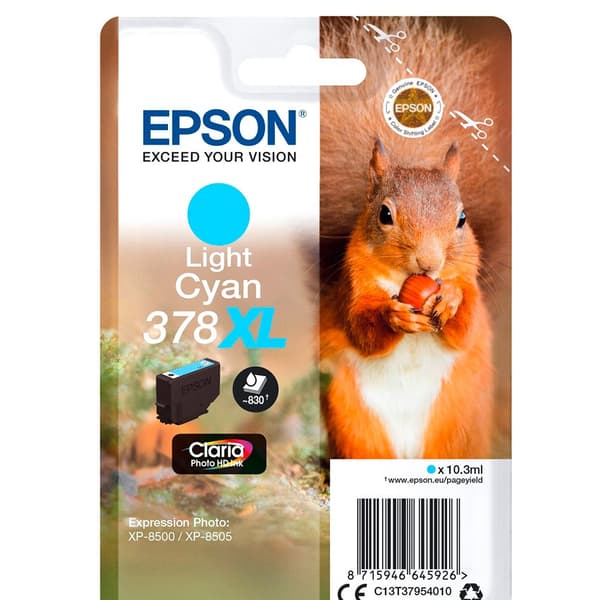 Epson Ink Blækpatron Claria Photo Hd 378 Xl T 3795 Blå