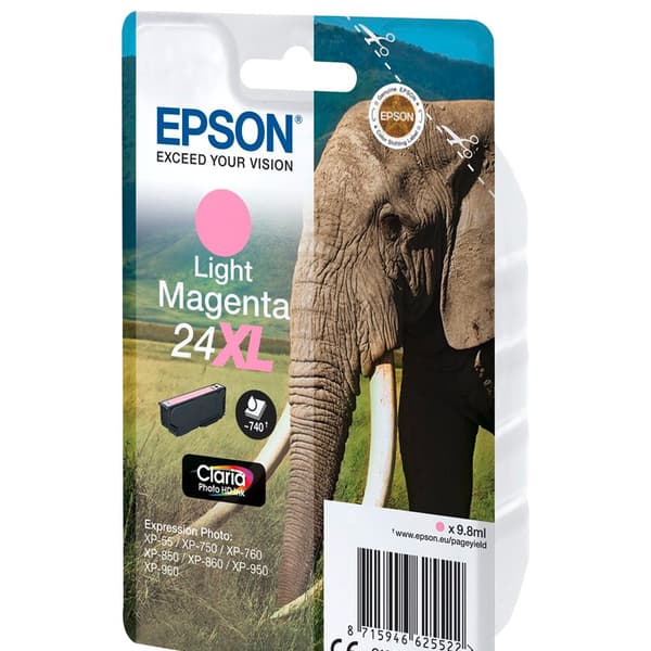 Epson Ink Blækpatron Xl Claria Photo Hd T2436 Lilla,Rosa