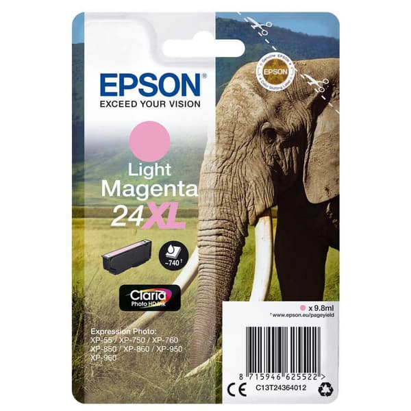 Epson Ink Mustepatruuna Xl Claria Photo Hd T2436 Violetti,Pinkki