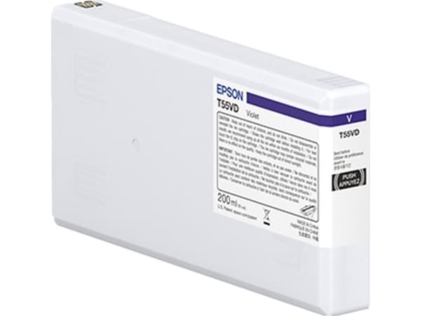 Epson T55WD - 200 ml - fiolett - original - blekkpatron - for P/N: C11CL14301A0