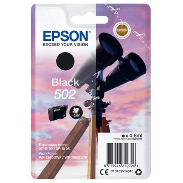 Epson Ink Bläckpatron 502 Svart