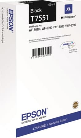 T7551 black ink XL (1 stk.)