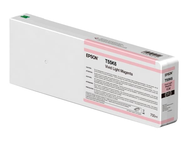 Epson T55K6 - 700 ml - livlig lys magenta - original - blekkpatron - for SureColor SC-P6000, SC-P7000, SC-P7000V, SC-P8000, SC-P9000, SC-P9000V
