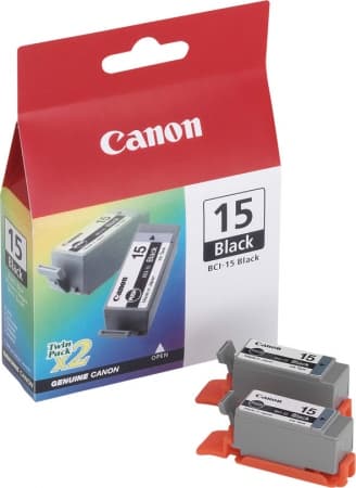 BCI-15BK black ink cartridge (2) (1 stk.)
