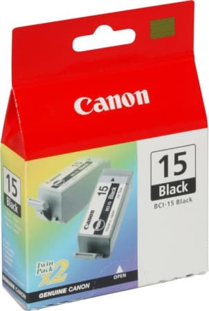 BCI-15BK black ink cartridge (2) (1 stk.)