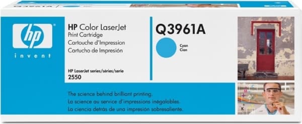 HP Toner Cyan 122A (4.000 sider) Q3961A (1 stk.)