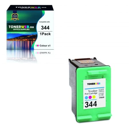 Blekkpatron, erstatter HP 3-Farge 344 (18 ml) (1 stk.)