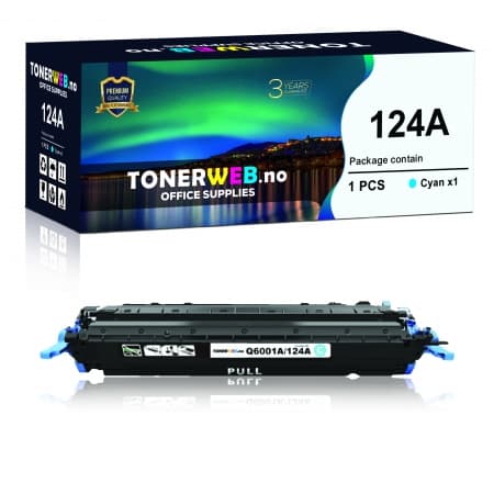 Tonerkassett, erstatter HP Cyan 124A (2.000 sider) (1 stk.)