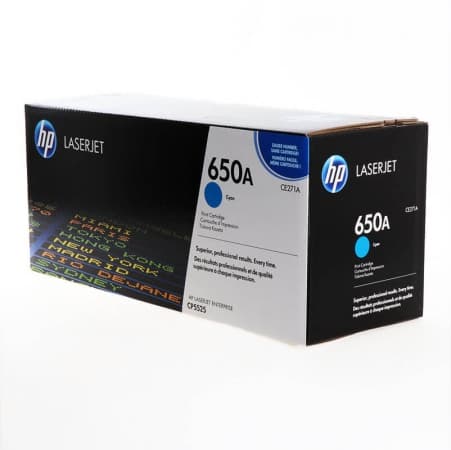 HP Toner CE271A 650A Cyan (1 stk.)